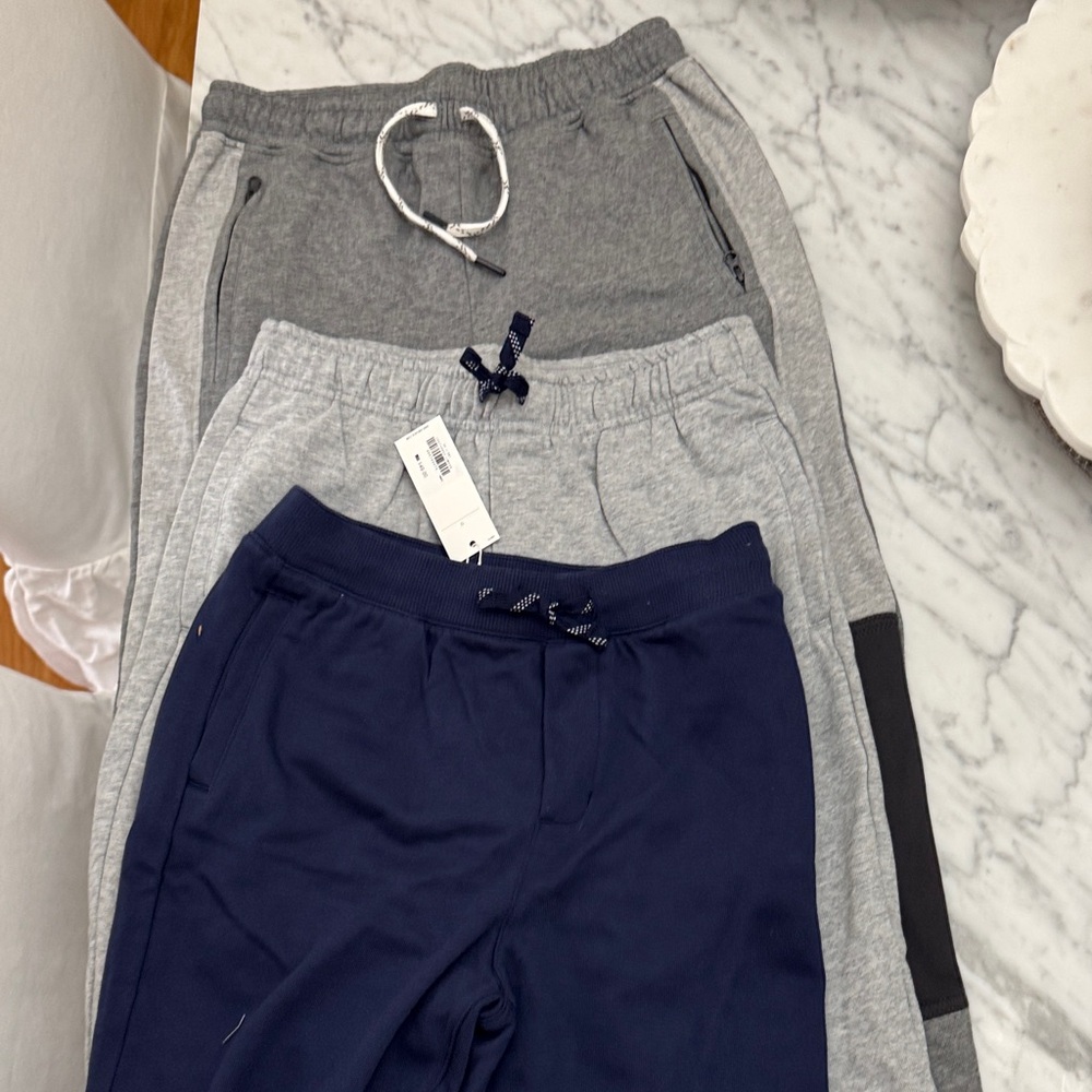 NWT JANIE&JACK Joggers. Each sold& posted sep. Sz 12. NAVY bundle4discounts